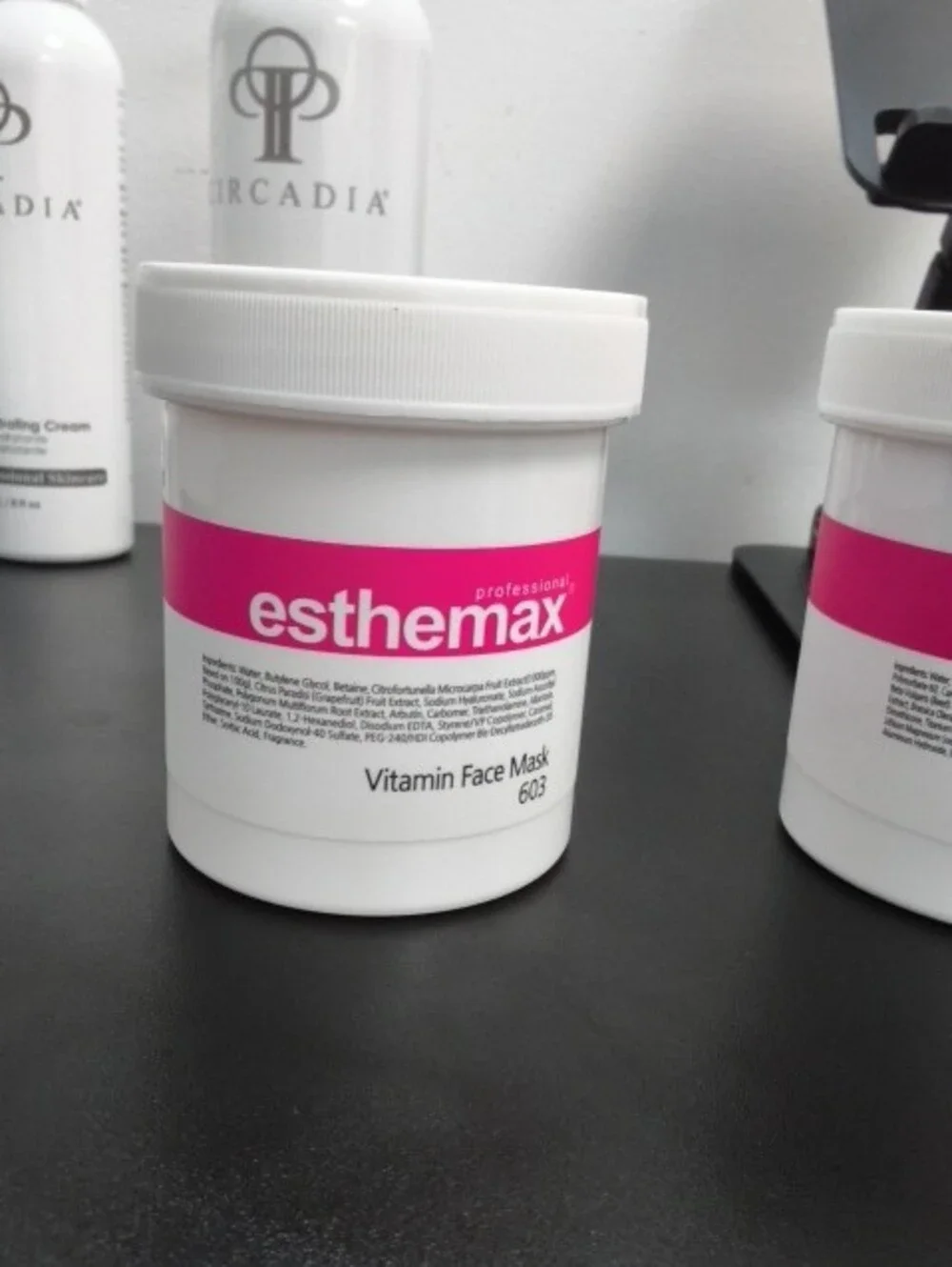 Esthemax Pink & White Face Mask Jar - Esthemax Green Tea & Vitamin Masks